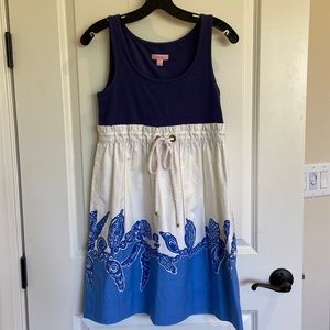Lilly Pulitzer sleeveless seashell rope tie dress
